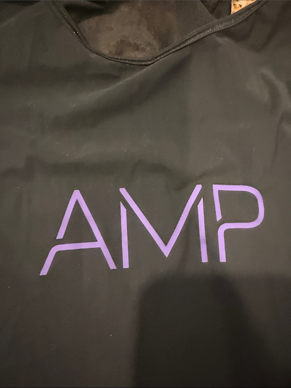 lululemon athletica Black Tank Top with Purple AMP lifetime Logo - Picture 4 of 4